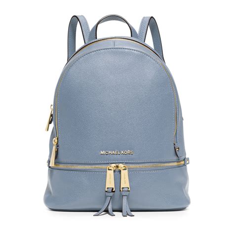 small blue michael kors purse|blue Michael Kors backpack purse.